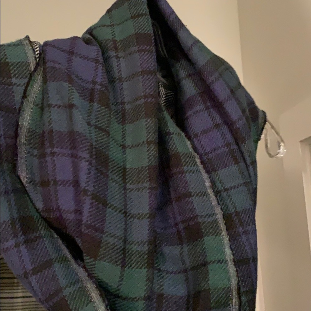 Loft plaid infinity scarf